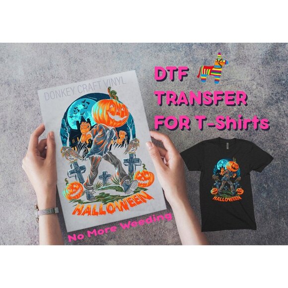 Crafter Meets Vinyl Other - Custom DTF Print Your Photo, Logo Custom Design Ready To Press Film for T-Shirts